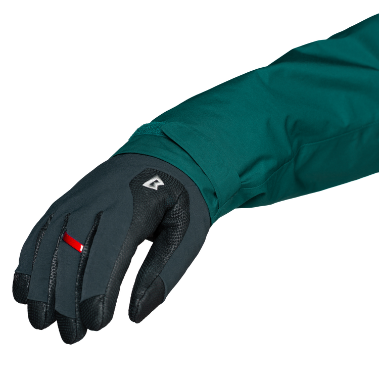 Mountain Equipment Nanda Devi Women's Jacket Outdoor Action Deep Teal- Cuff