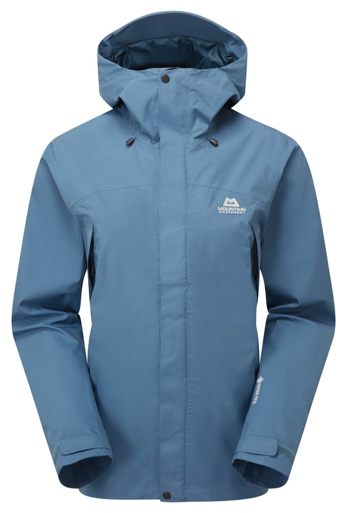 Mountain Equipment Nanda Devi Women's Jacket Outdoor Action Stellar Blue- Front