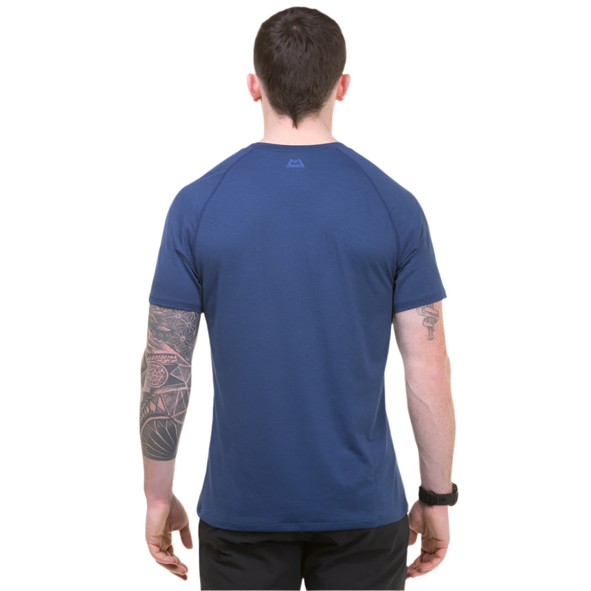 Mountain Equipment Nava Men's Crew Outdoor Action Bluefin/Dusk- Back