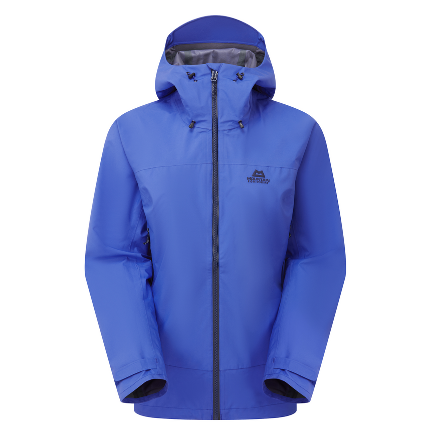 Mountain Equipment Odyssey Women's Jacket Outdoor Action Vivid Blue- Front