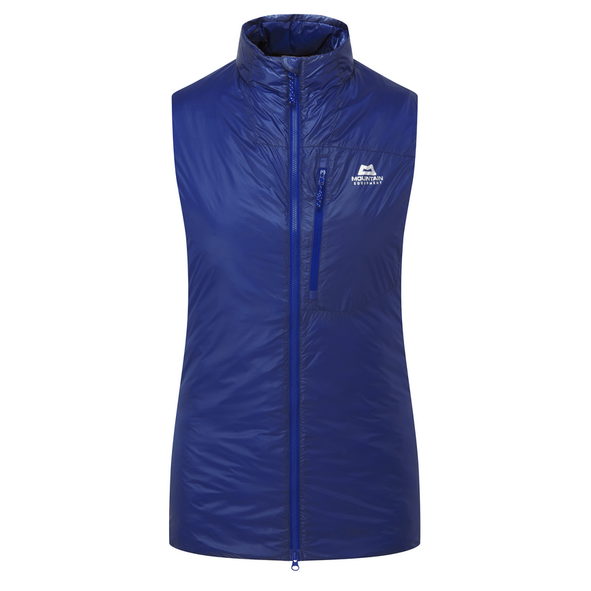 Mountain Equipment Oreus Women's Vest Outdoor Action Admiral Blue - Front