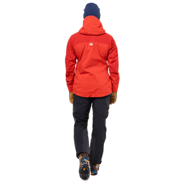 Mountain Equipment Orion Women's Jacket Outdoor Action Chili/Crimson- Back Fit on Model