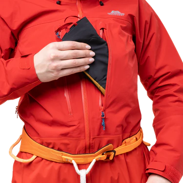 Mountain Equipment Orion Women's Jacket Outdoor Action Chili/Crimson- Chest Pocket