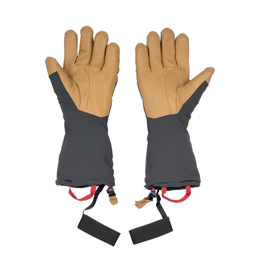 Mountain Equipment Serac Gauntlet Outdoor Action Black/Tan- Palm