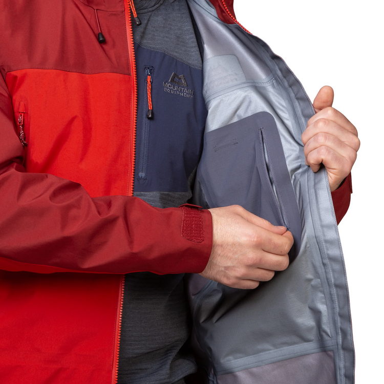 Mountain Equipment Shigri GORE-TEX Men’s Jacket Outdoor Action Chili Red/Merlot-Inner pocket w/ zip