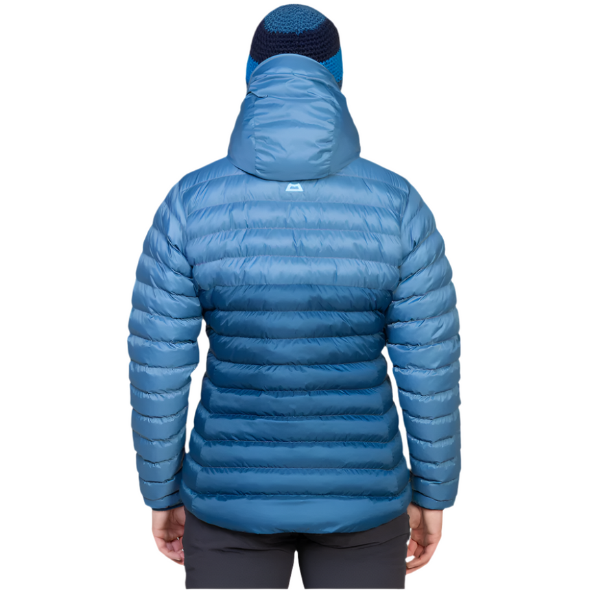 Mountain Equipment Superflux Women's Jacket Outdoor Action Majolica/Stellar- Back Fit