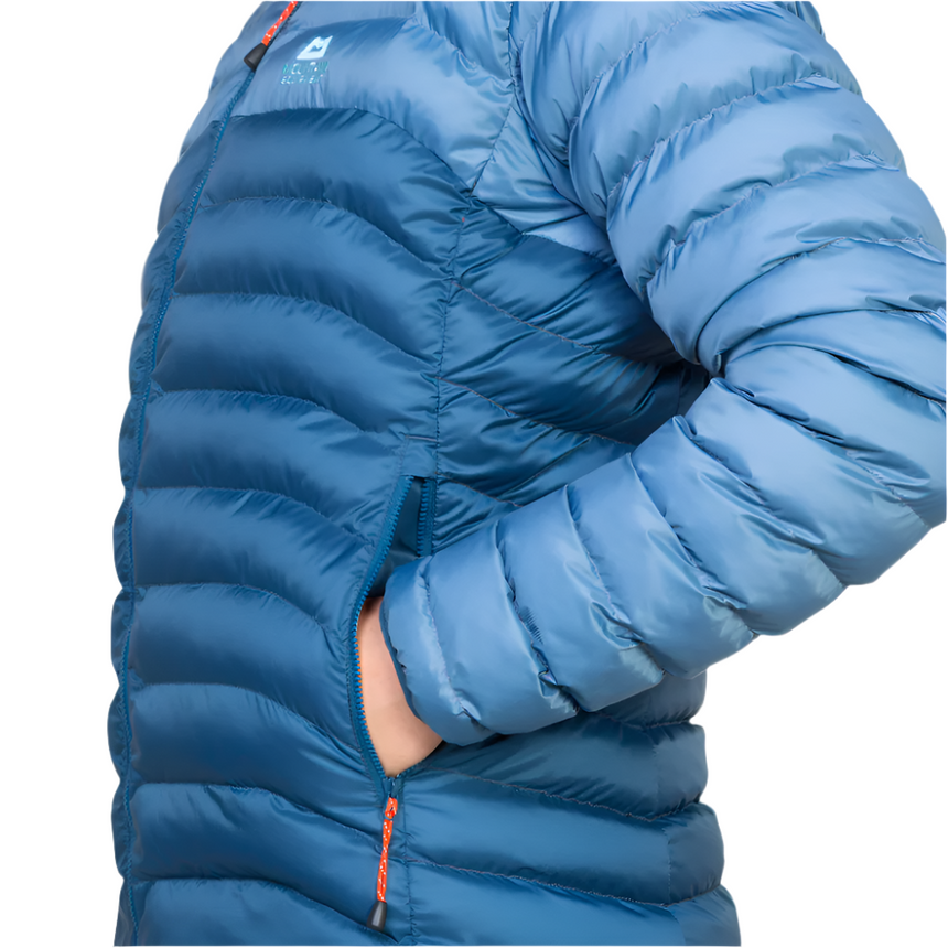 Mountain Equipment Superflux Women's Jacket Outdoor Action Majolica/Stellar- Hand Pocket