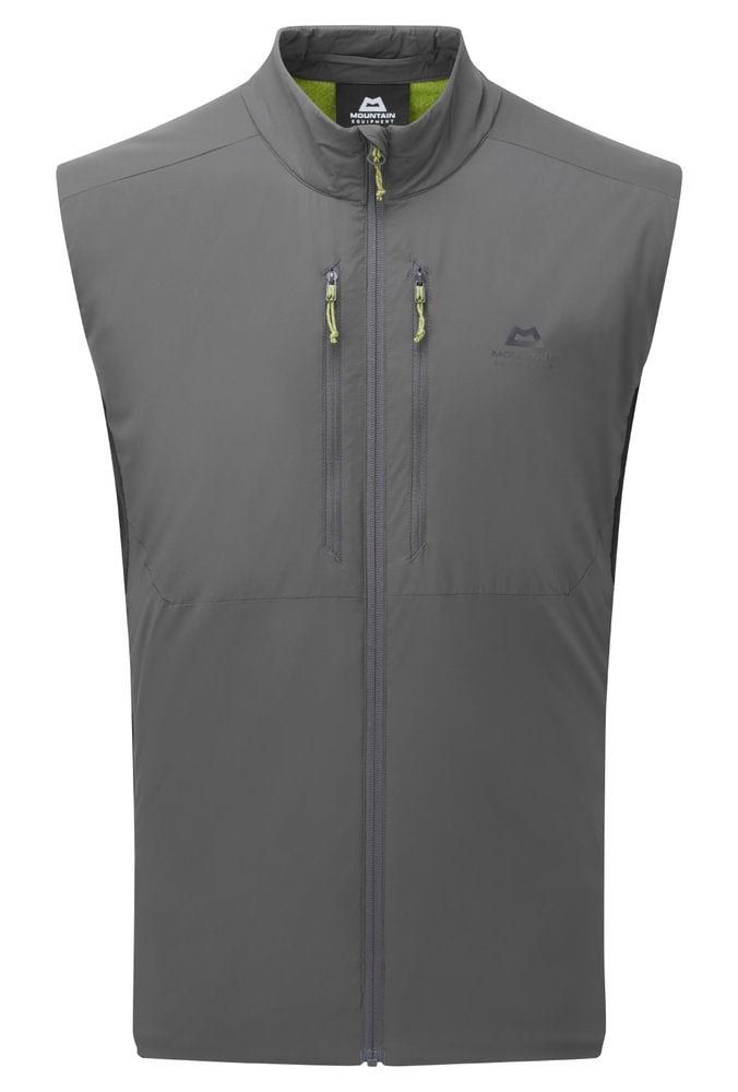 Mountain Equipment Switch Men's Vest Outdoor Action Anvil Grey- Front
