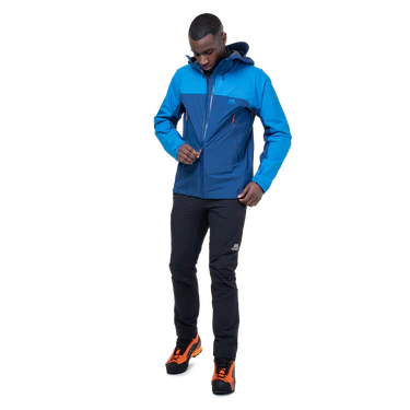 Mountain Equipment Tacul Men's Jacket Outdoor Action Admiral/Atlantic- Centre Front Zip