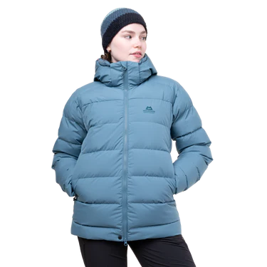 Mountain Equipment Tromso Women's Jacket Outdoor Action Stellar Blue- 2 Zipped Hand Warmer Pockets