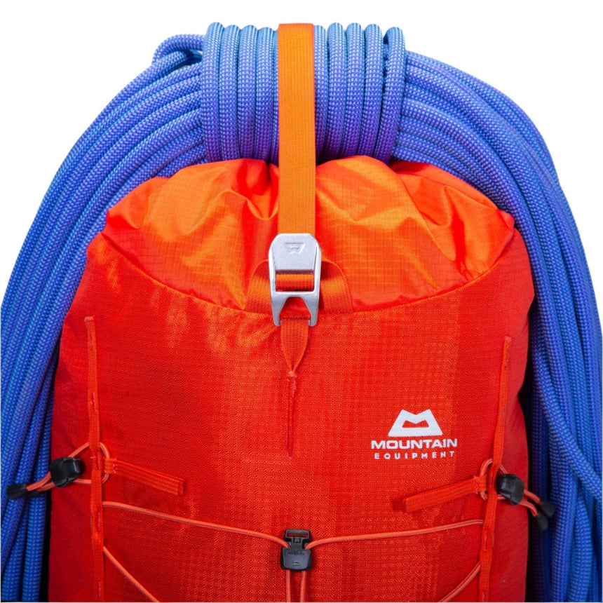 Mountain Equipment Tupilak 30+ Backpack Outdoor Action Magma- Rope Loop