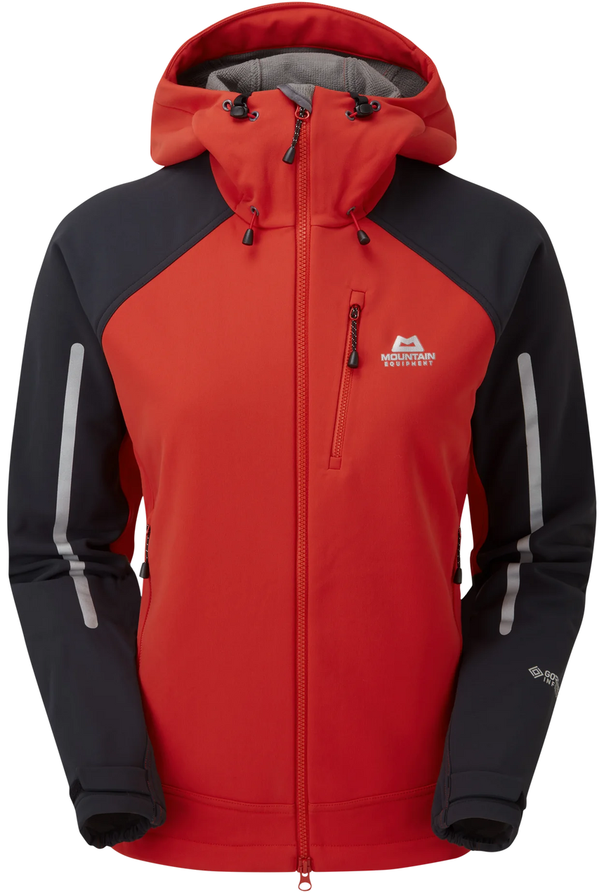 Mountain Equipment Vulcan MRT Women's Jacket Outdoor Action Imperial Red/Black- Front