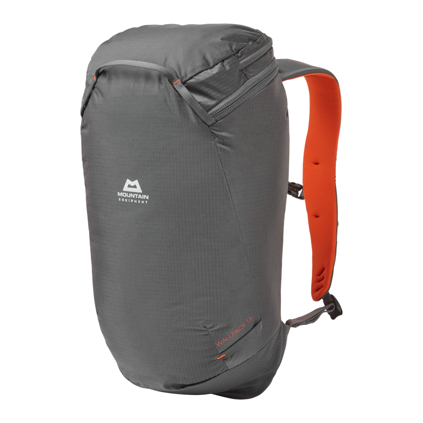 Mountain Equipment Wallpack 16 Backpack Outdoor Action Anvil/Cardinal Orange- Front