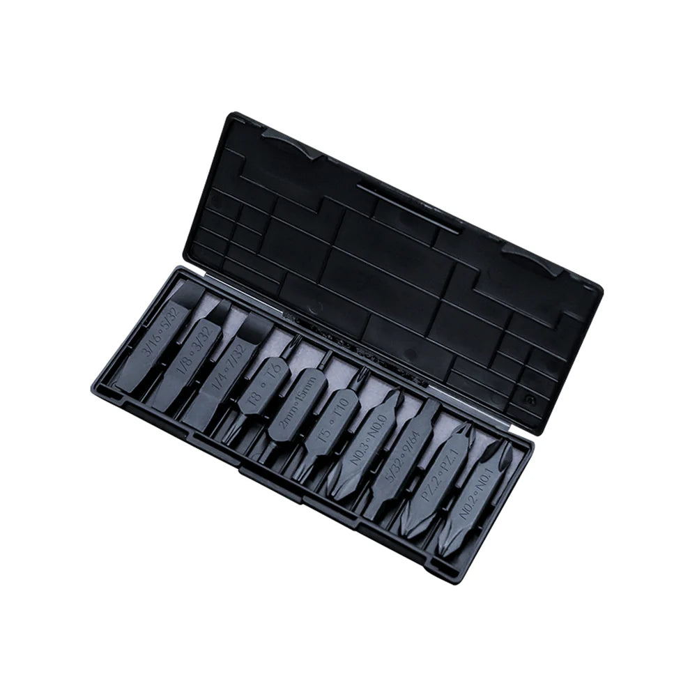 Nextool AS1 Bit Set 20 Precision Bits - 10 Double-Headed Flat Bits Including Phillips, Slotted, Hex & Torx