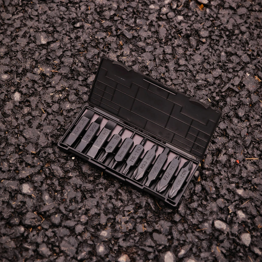 Nextool AS1 Bit Set Complete Collection - All 10 Double-Sided Bits with Toughened S2 Steel Construction