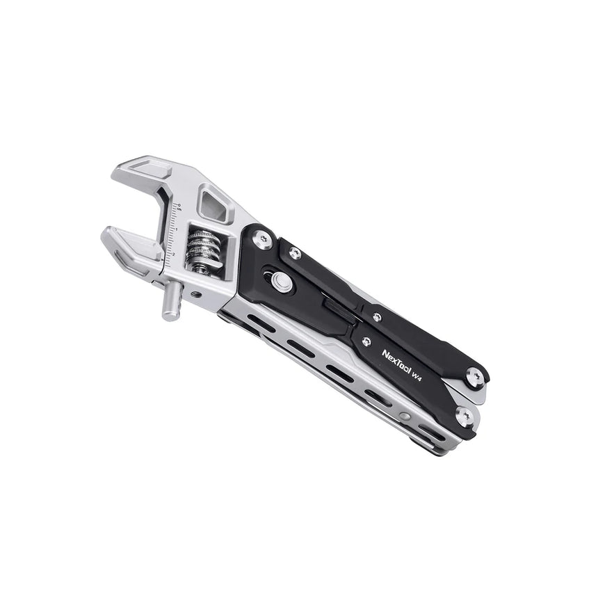 Nextool Adjustable Wrench W4 Angled View - Streamlined Frame with MIM Build for Superior Strength