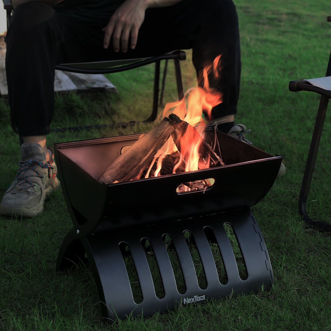 Nextool Camp Fun Folding Barbecue Grill Foldable Design - Compact 400 × 295 × 305mm for Easy Transport
