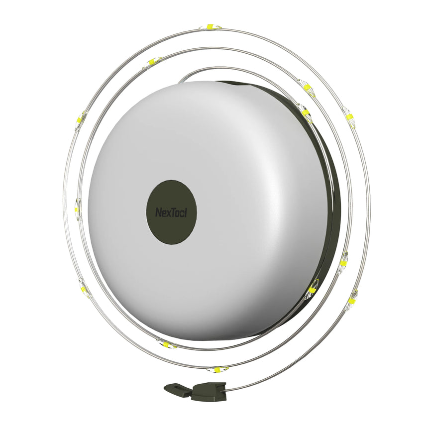 Nextool Milky Way Camping Lamp GW20 - 200 Lumens with 20m String Light and Hand Crank Reel, 306g