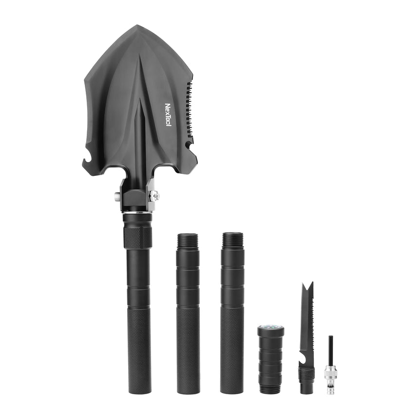Nextool Multi Functional Shovel Medium - 11-in-1 Tool with Three-Section Detachable Construction, 1000g