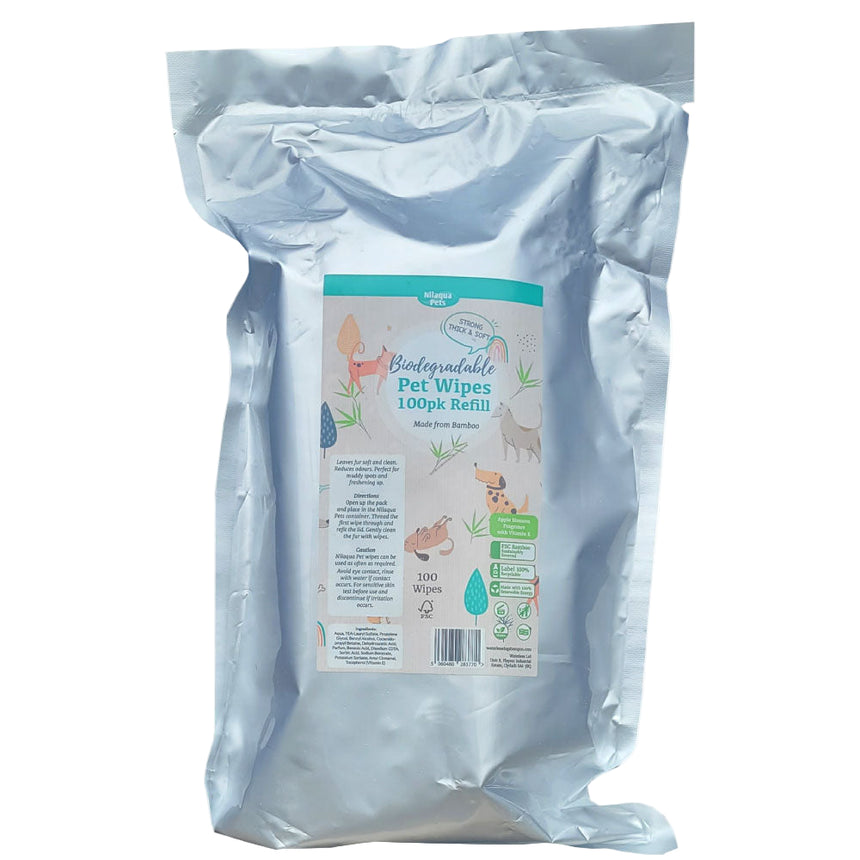 Nilaqua PetsNilaqua Pets Eco Refill – Biodegradable Pet Wipes 100pkOutdoor Action