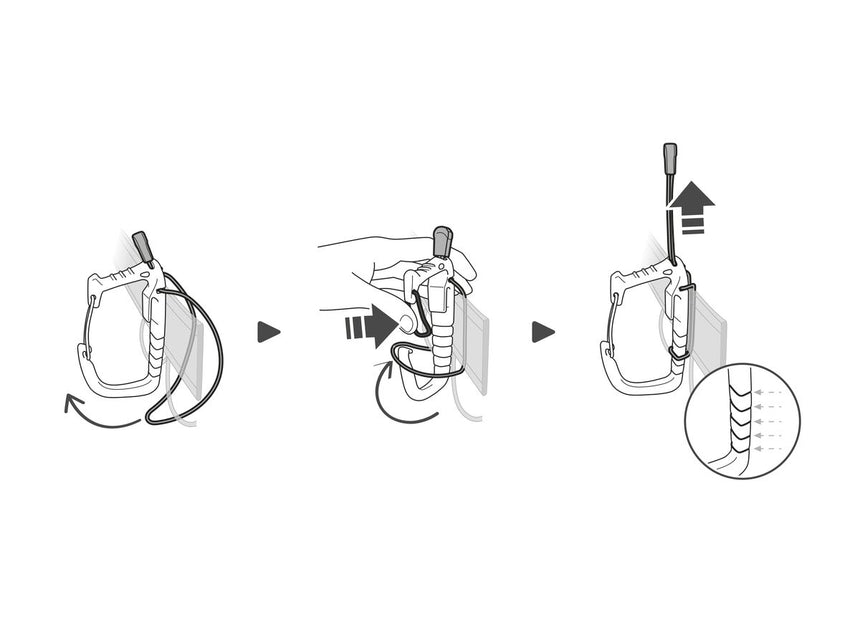 Petzl Caritool Evo Ice Screw Holder - Effortlessly attaches to the harness waistbelt