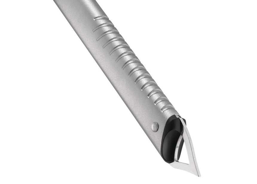 Petzl Glacier Linkin Ice Axe Gray - Close up of Stainless Steel Pick