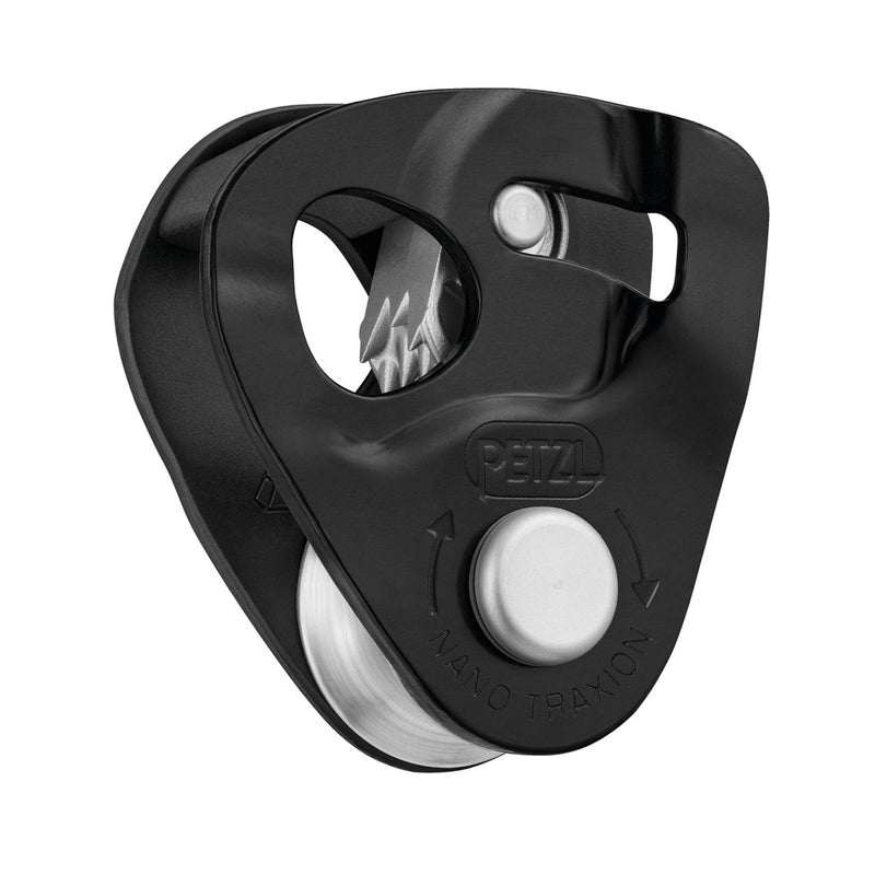 Petzl Nano Traxion Pulley Black - Front