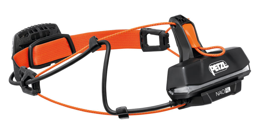 Petzl Nao® RL Headlamp Black - Additional top strap for optimal support
