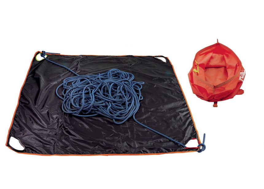 Petzl Split Rope Bag Red/Orange - Removable protective tarp