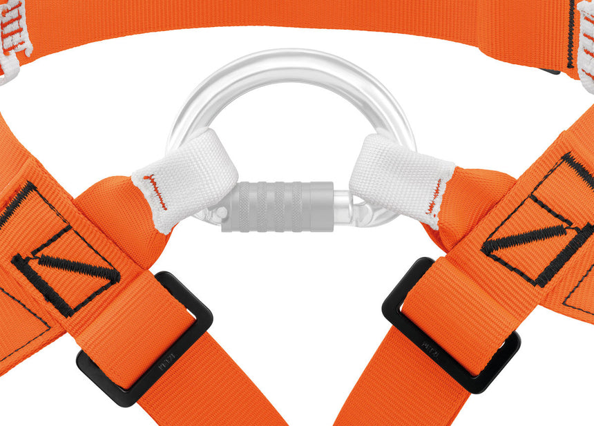 Petzl Superavanti Caving Harness Orange/Black - Efficient rope ascents