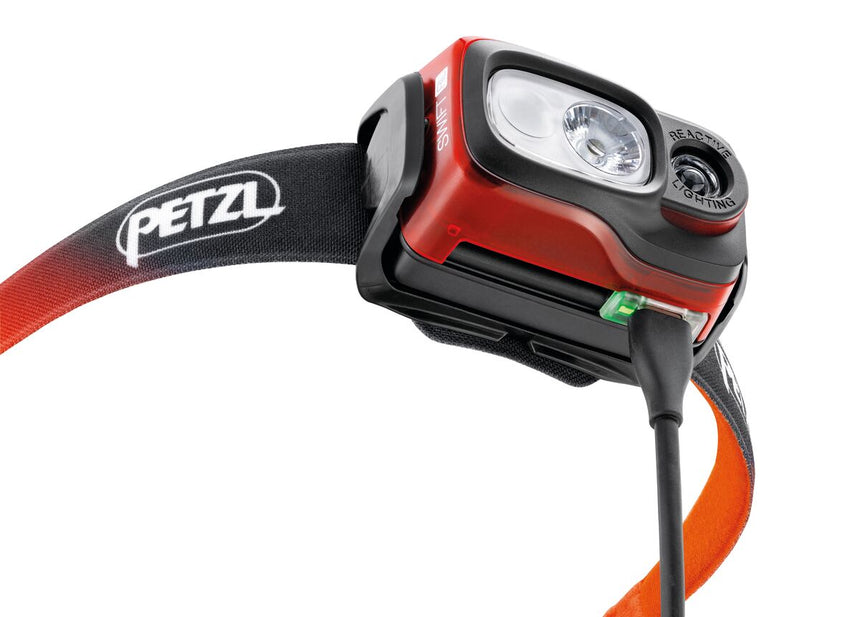 Petzl Swift RL Headlamp Orange - Rechargeable headlamp