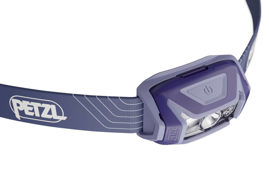 Petzl Tikka® Headlamp Blue - Power Button Close Up