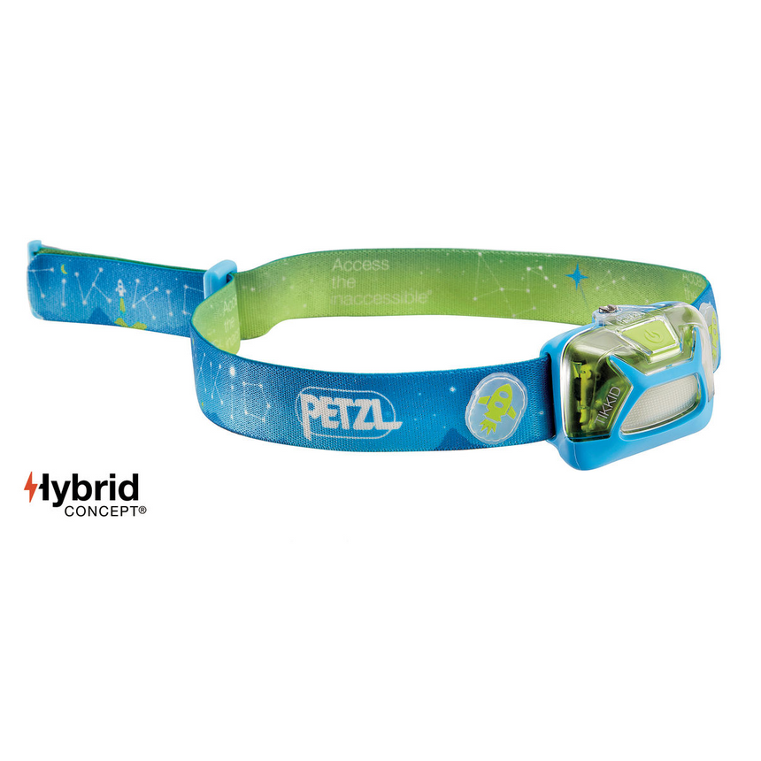 Petzl Tikkid Kids Headlamp Blue - Front Angled View