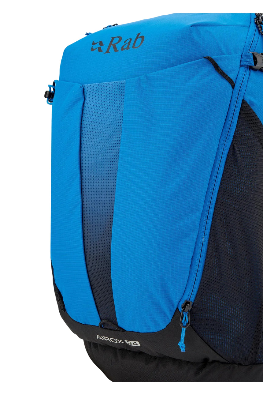 Rab Airox 24L Day Pack in Maya Blue/Black - Side View