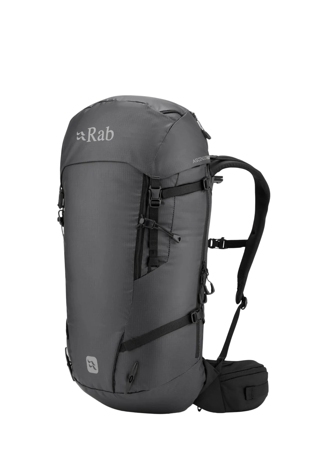 Rab Ascendor 35L Mountain Pack in Black - Front View
