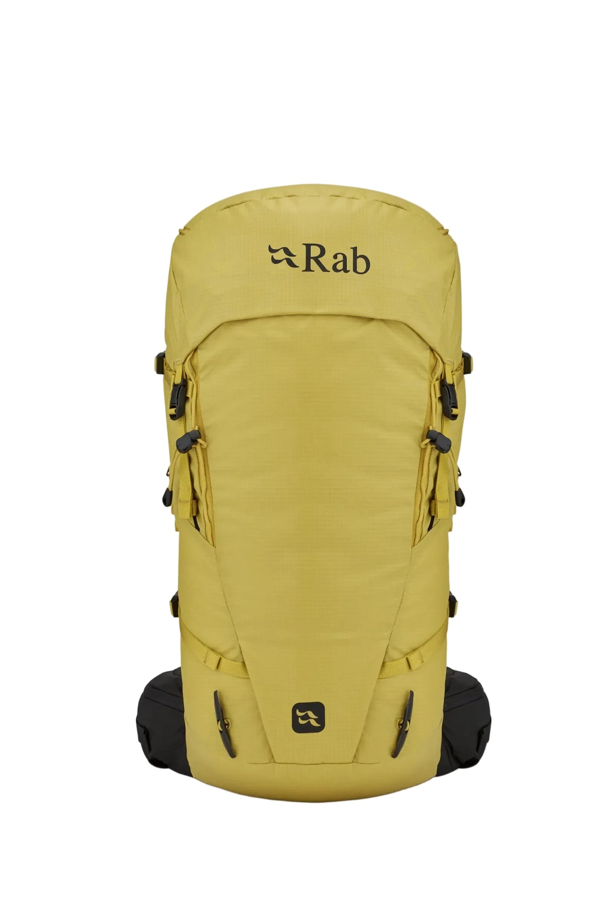 Rab Ascendor 35L Mountain Pack in Dark Pollen - Back View