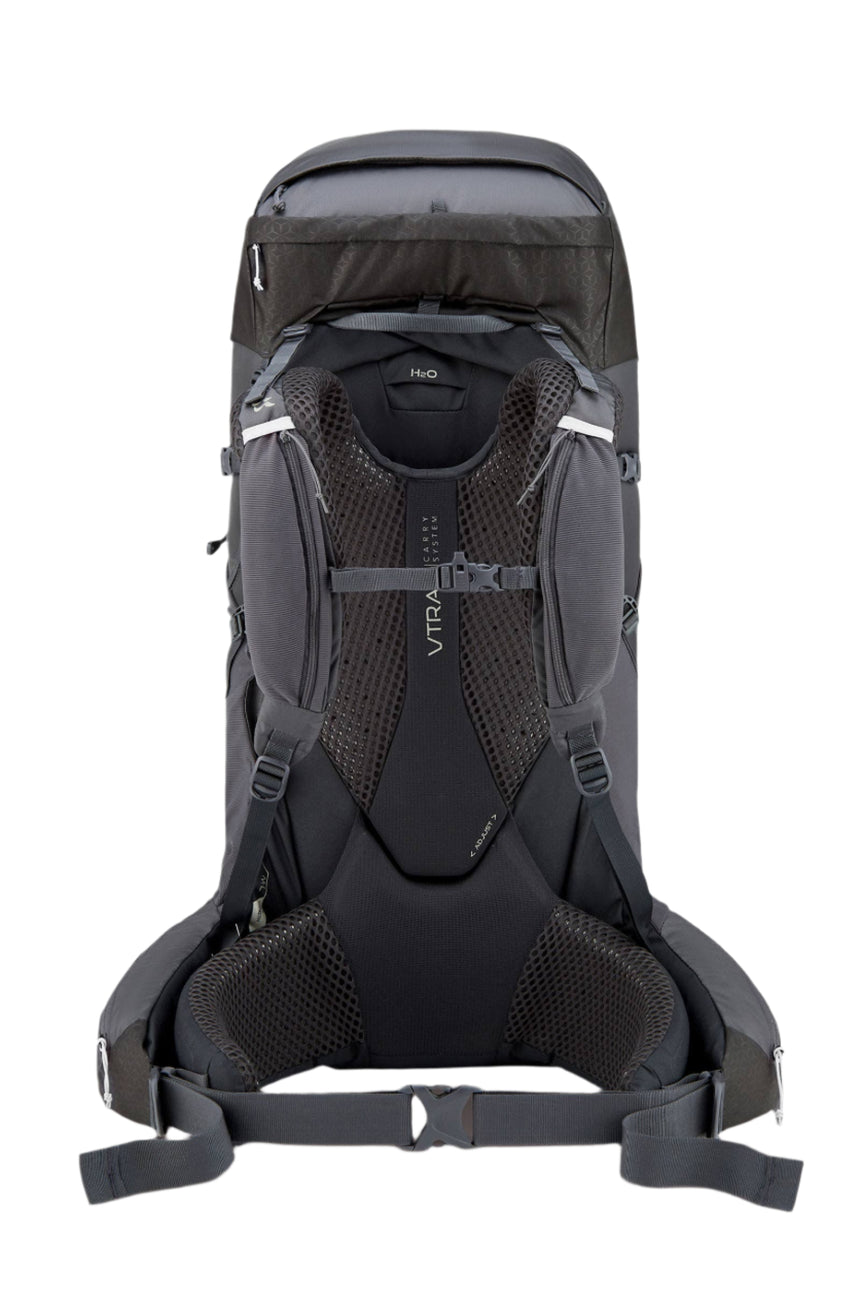 Rab Exion 55L Hiking Pack in Anthracite/Graphene - Back View
