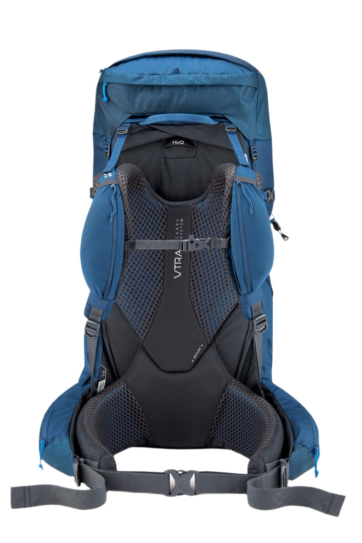 Rab Exion 65L Hiking Pack in Tempest Blue - Back View