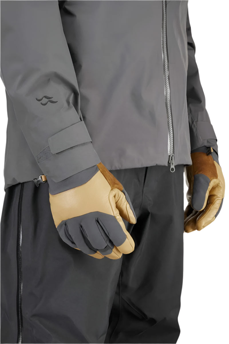 Rab Guide Lite GORE-TEX Gloves in Steel (Reference) - worn, side