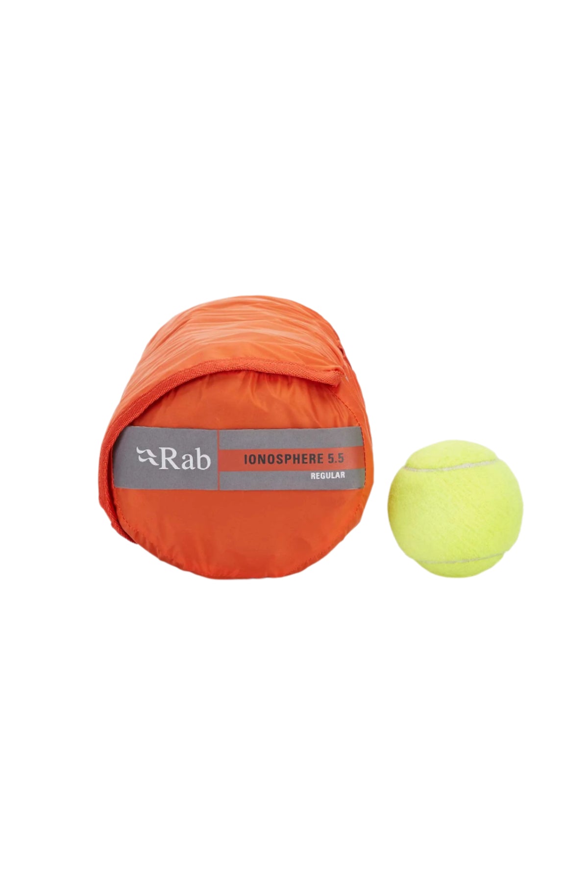 Rab Ionosphere 5.5 Sleep Pad in Firecracker - packed