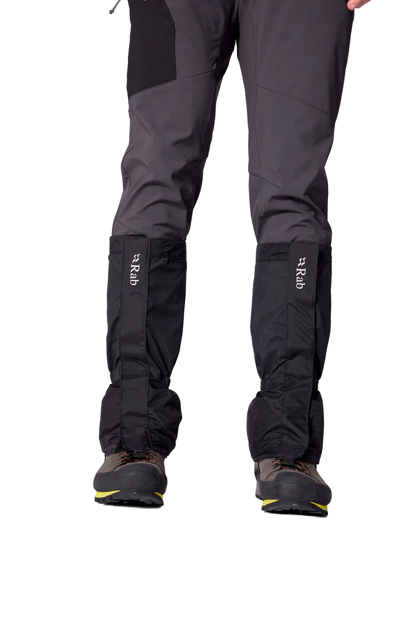 Rab Kangri GORE-TEX Gaiter in Black - Front Worn Full Length