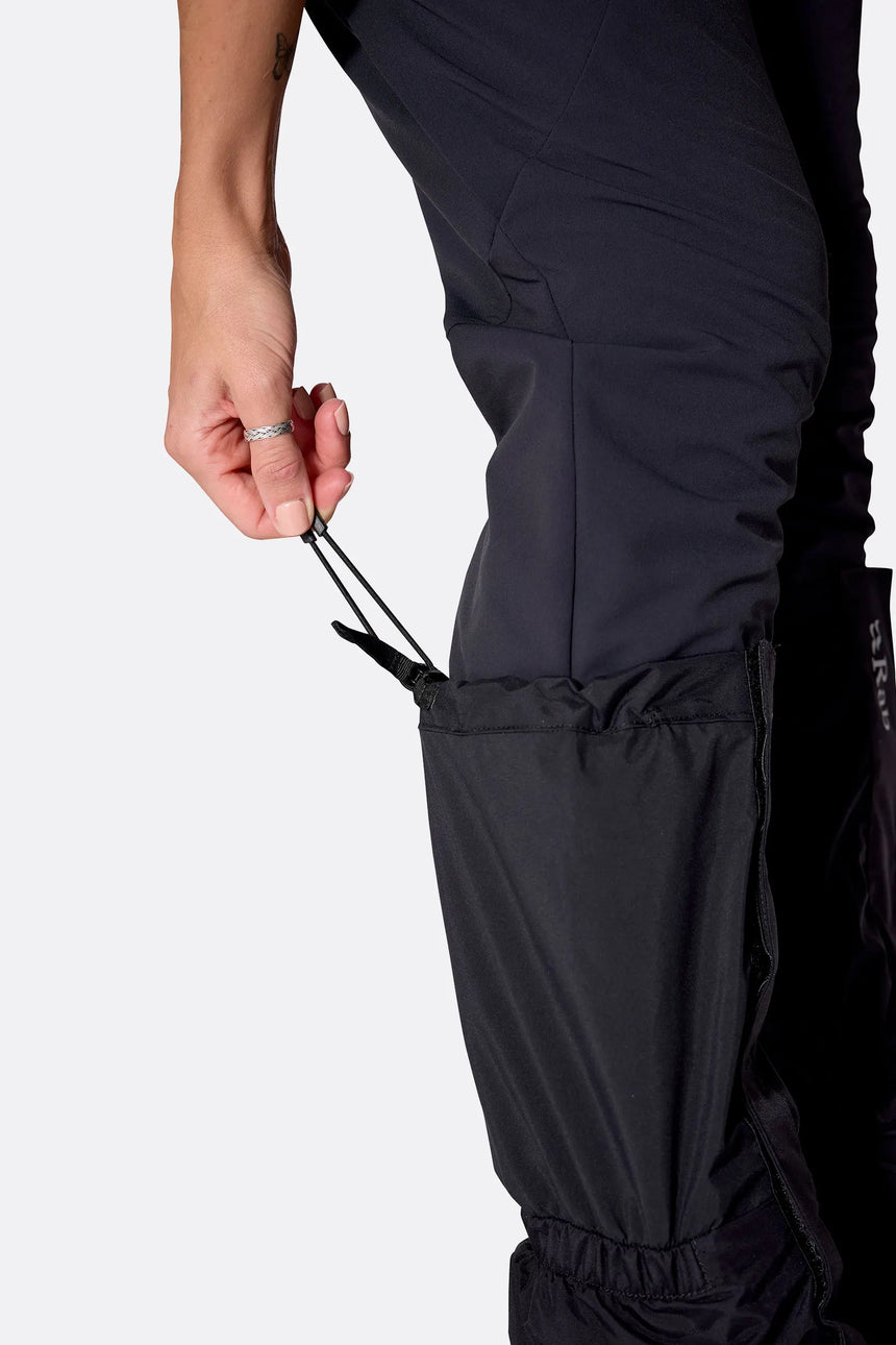 Rab Kangri GORE-TEX Gaiter in Black - Side Adjustment Detail