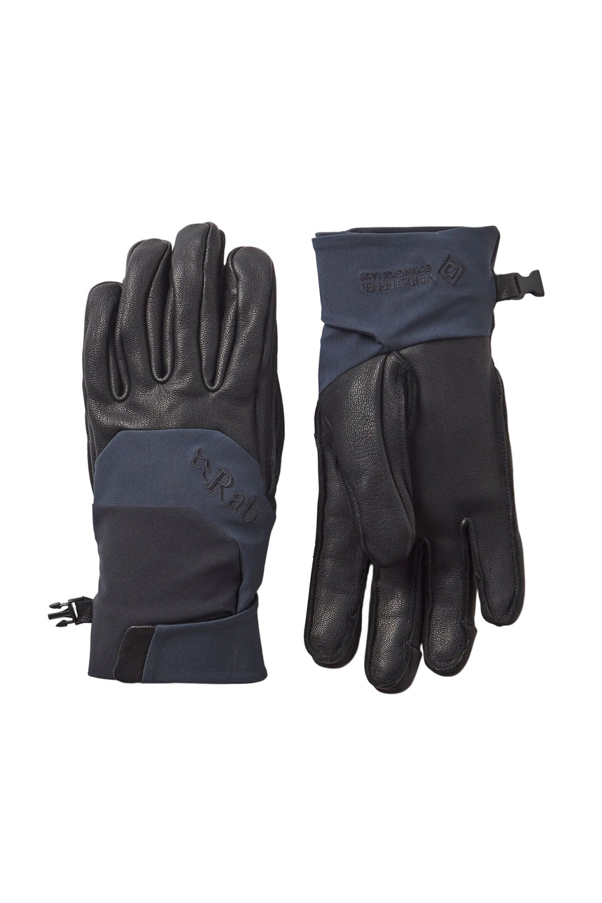 Rab Khroma Tour Windstopper Gloves in Black - front