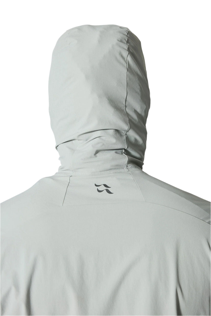 Rab Men's Borealis Alpine Hooded Jacket in Light Zinc - hood detail