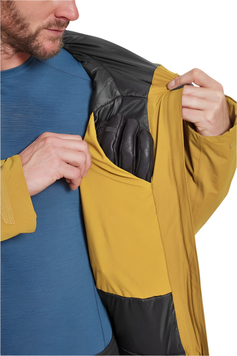 Rab Men's Khroma Diffract Insulated Ski Jacket in Footprint/Black - interior pocket detail