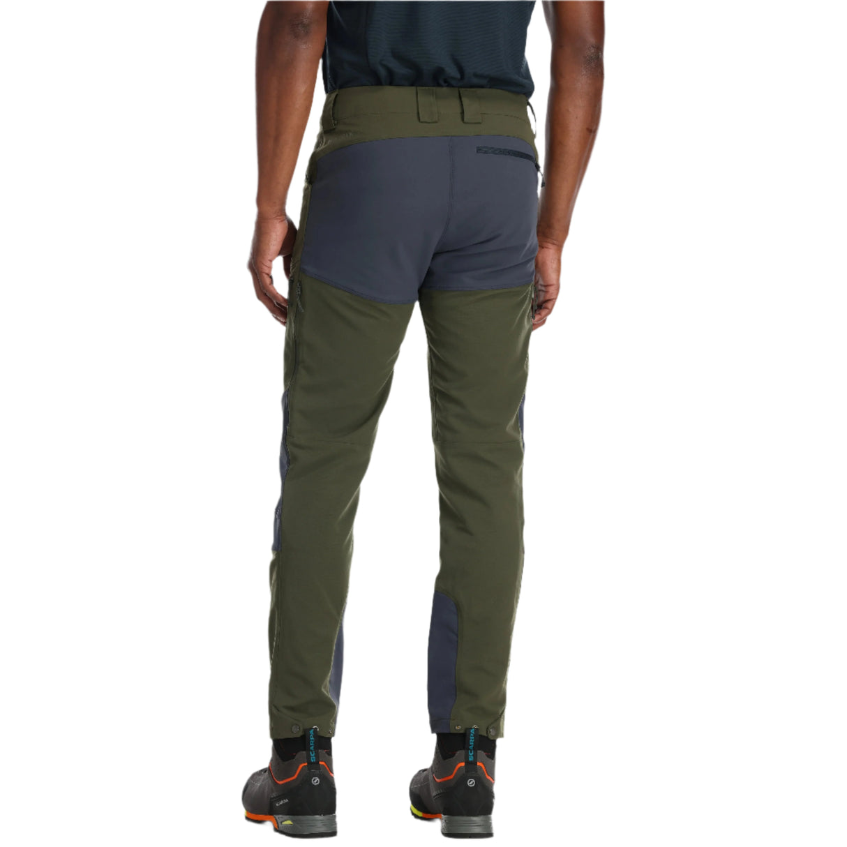 Rab Men's Lochan Pants in Army - on model, back