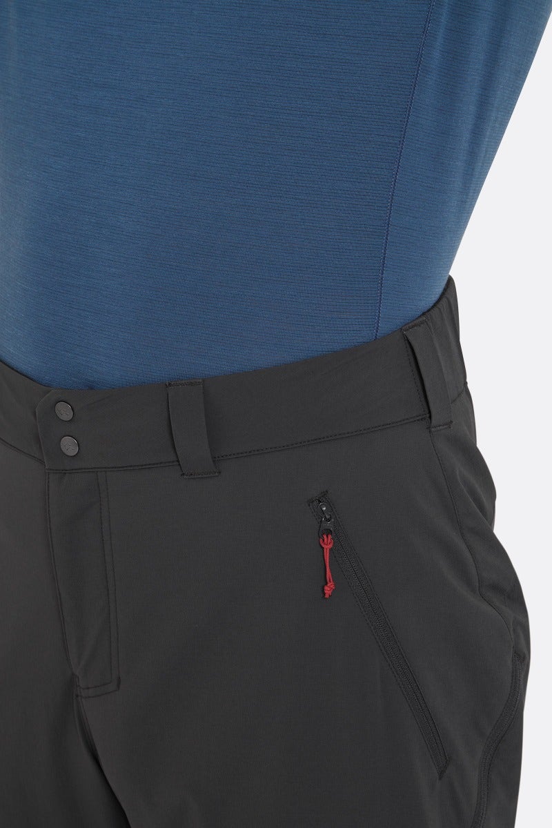Rab Men's Torque Vapour-Rise Pants in Beluga - waistband detail