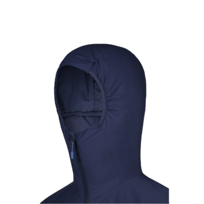 Rab Men's Xenair Alpine Jacket in Deep Ink - hood detail