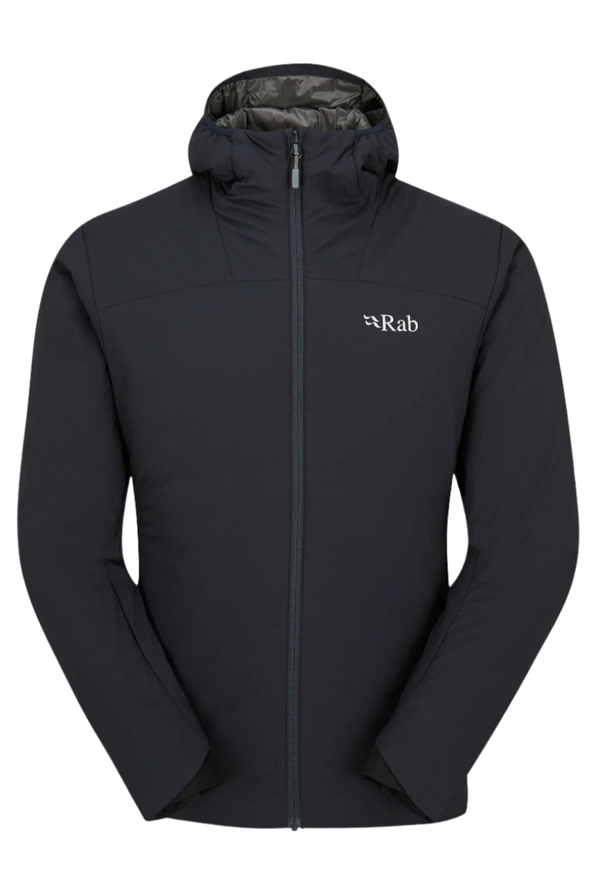 Rab Men's Xenair Alpine Light Insulated Jacket in Ebony (Zinc) - front