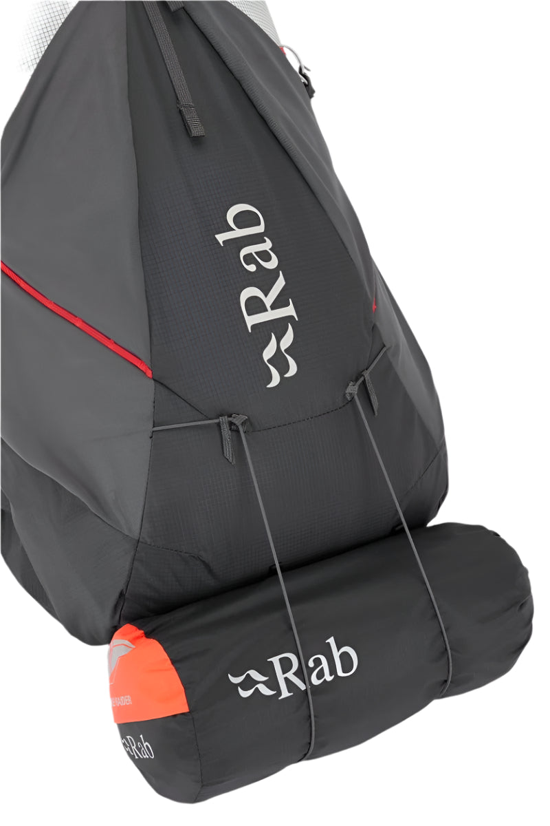 Rab Muon 40L Hiking Pack in Pewter/Graphene - Packed Down